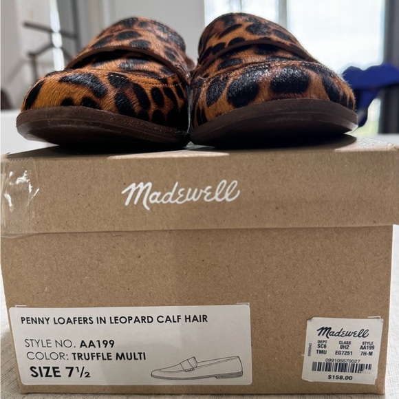 Madewell Penny Loafer in Leopard Calf Hair - Picture 4 of 7